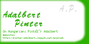 adalbert pinter business card